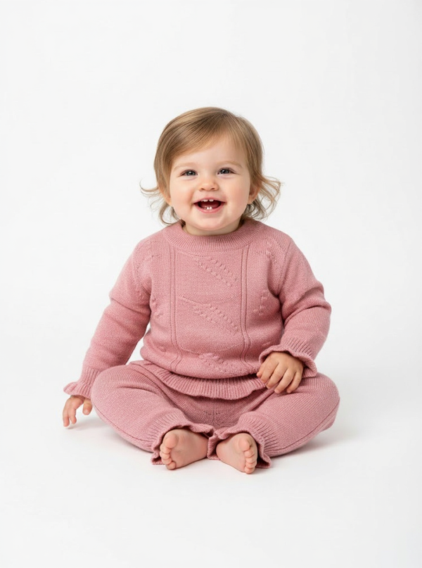 Cozy Baby Knitted Sweater & Trouser Set