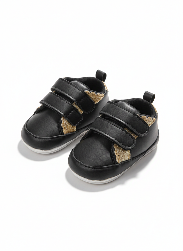 Soft Sole Baby Girl Shoes | Anti-Slip Glitter Pre Walker PK