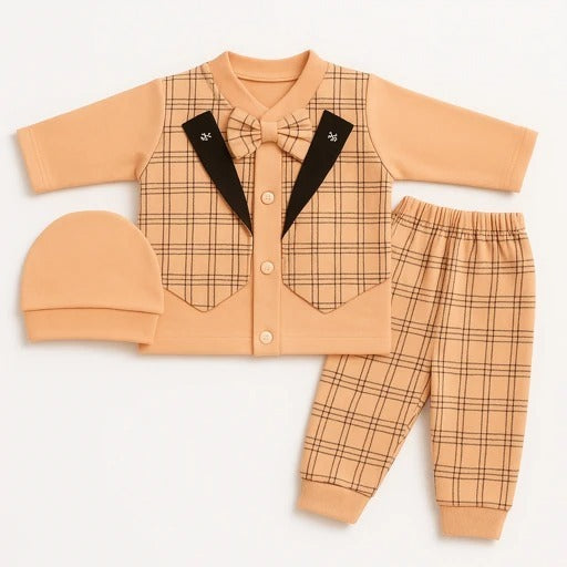 Infant baby 3 piece summer formal dress