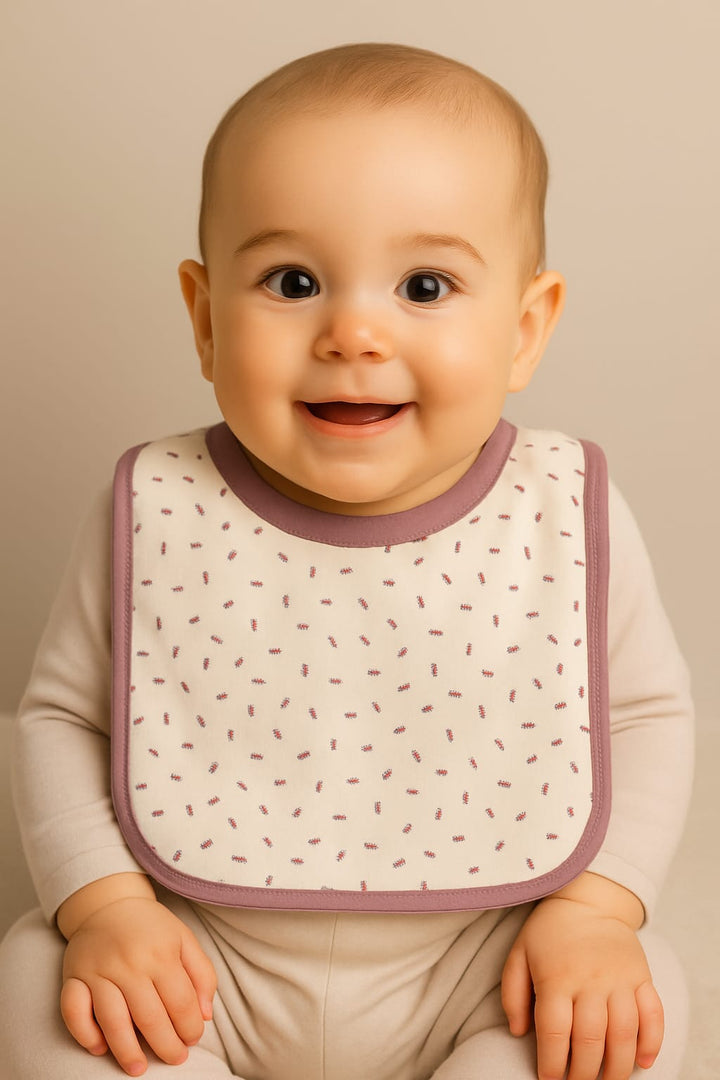 Soft Cotton Baby Bibs with yellow 'Hello Sunshine' graphic and absorbent terry backing, ideal Drooler Bib for infants.